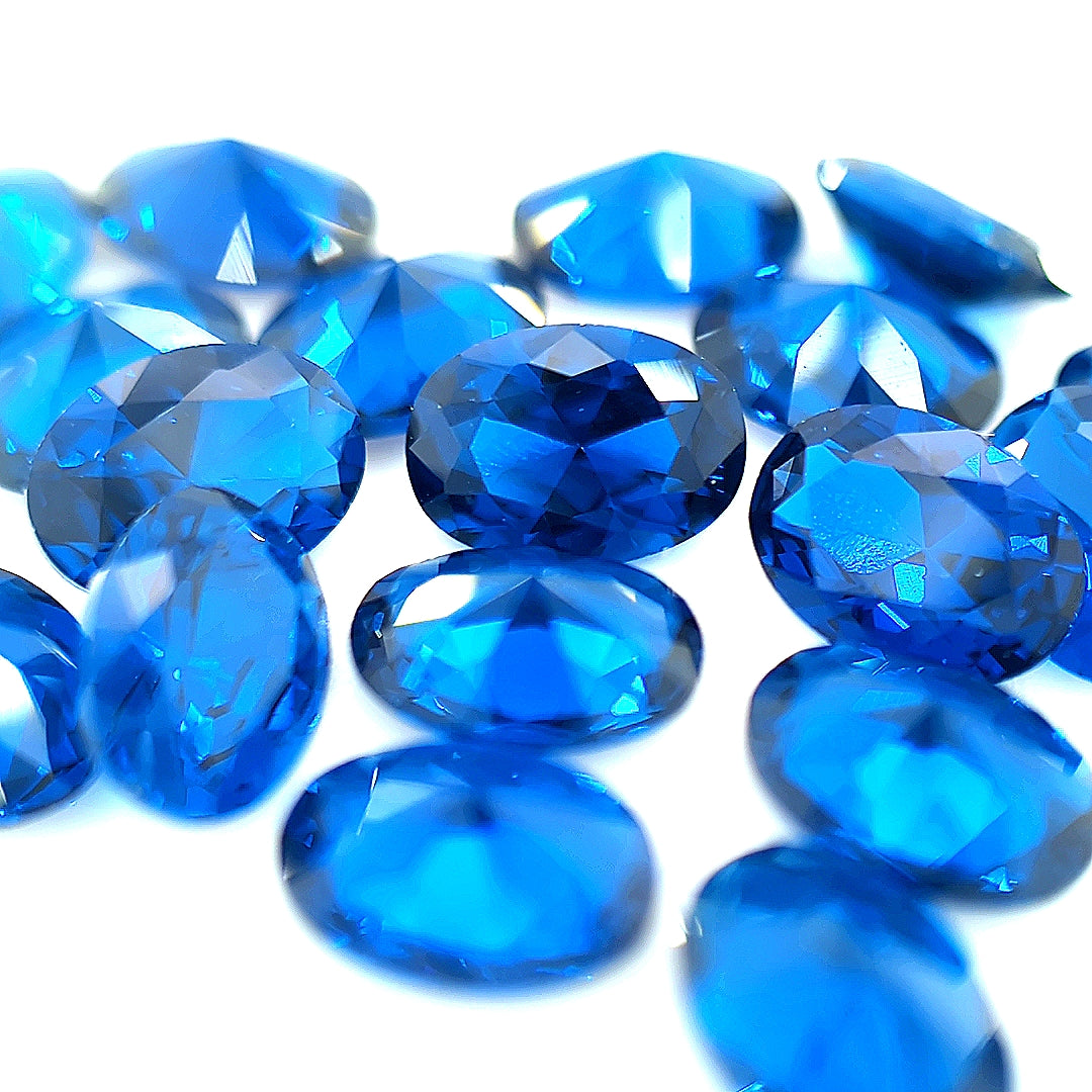 Oval Synthetic Blue Spinel