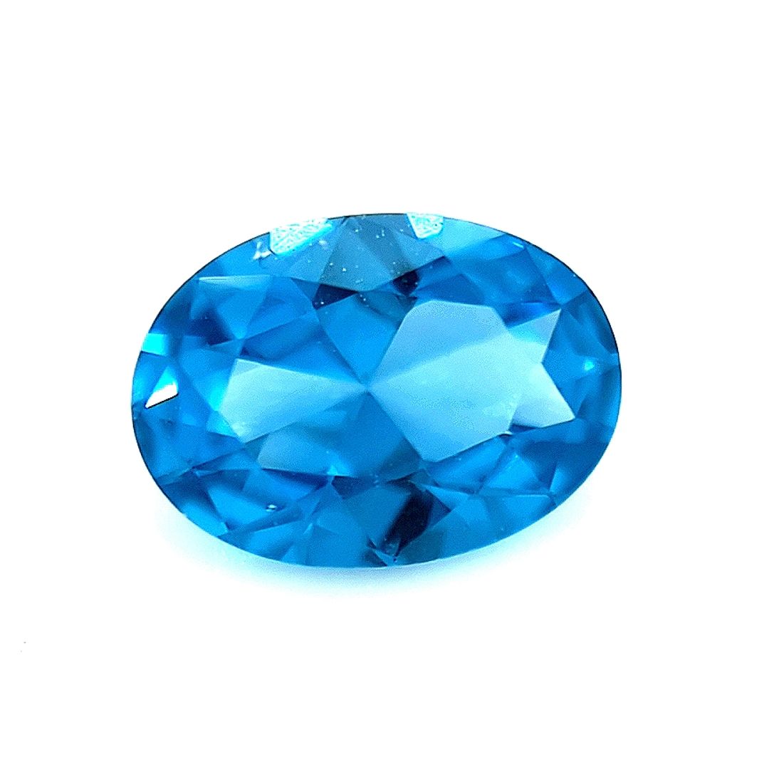 Oval Synthetic Blue Zircon Spinel