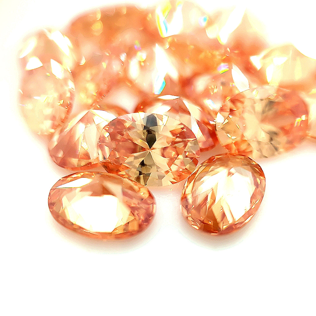 Oval Champagne CZ