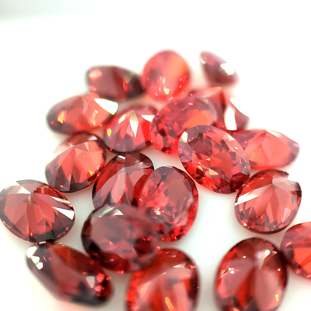 Oval Garnet CZ