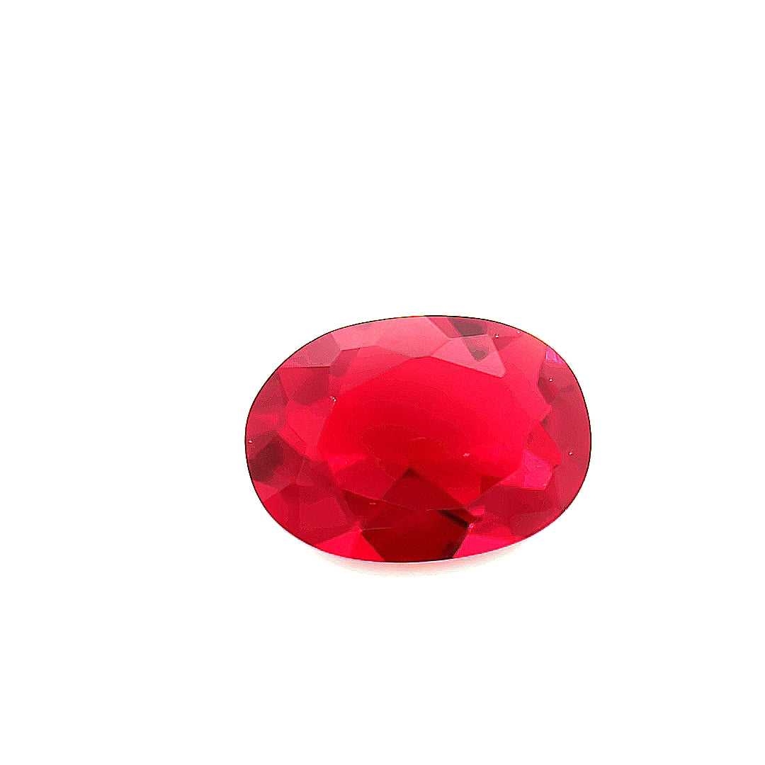 Oval Garnet Glass