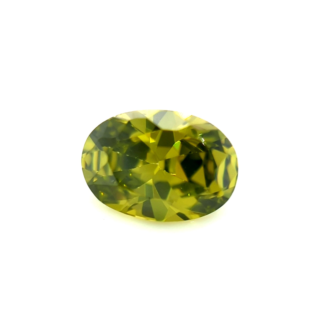 Oval Dark Peridot CZ