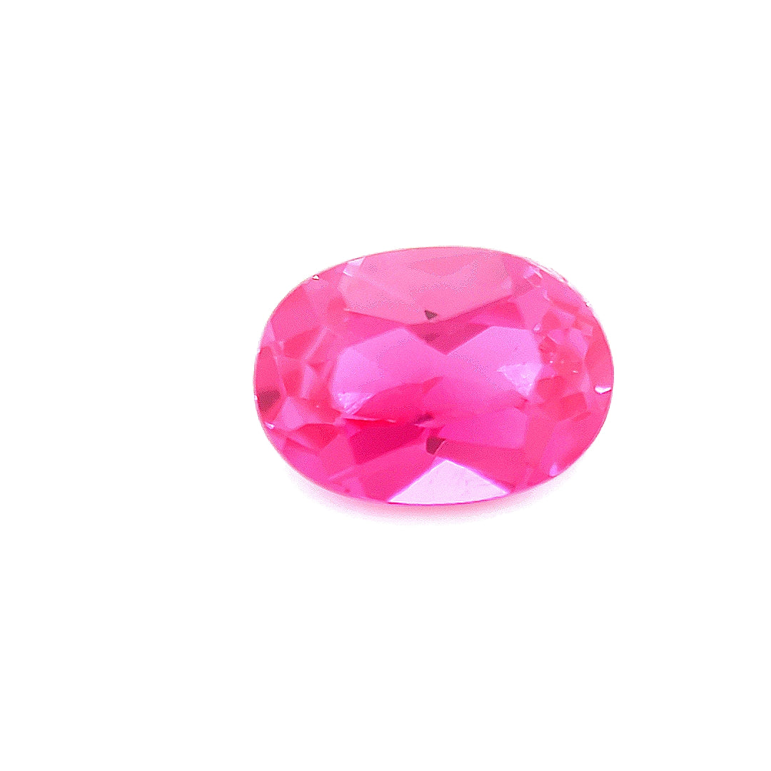 Oval Synthetic Pink Sapphire Corundum