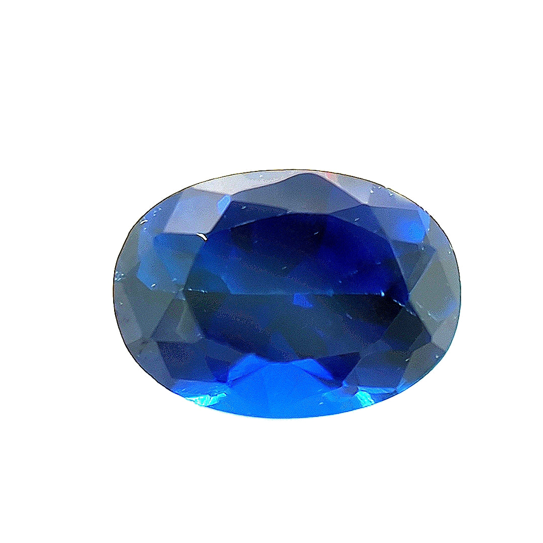 Oval Synthetic Blue Sapphire Corundum