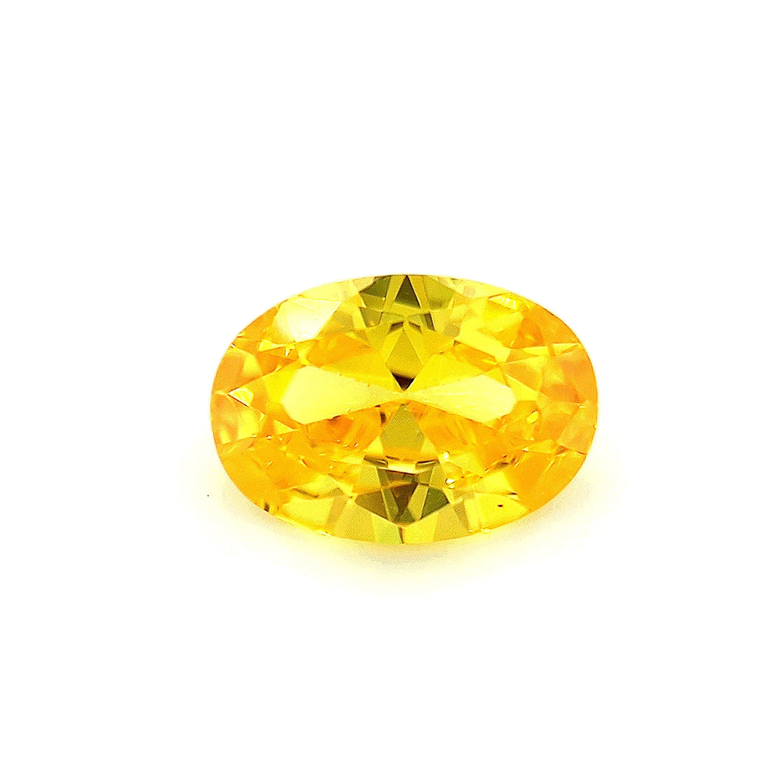 Oval Yellow CZ