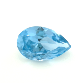 Pear Synthetic Aquamarine Spinel