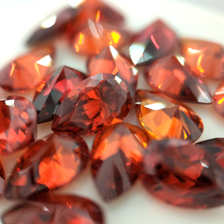 Pear Garnet CZ