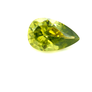 Pear Dark Peridot CZ