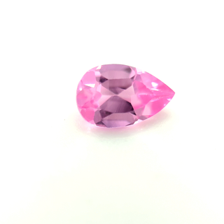 Pear Synthetic Rose Sapphire Corundum