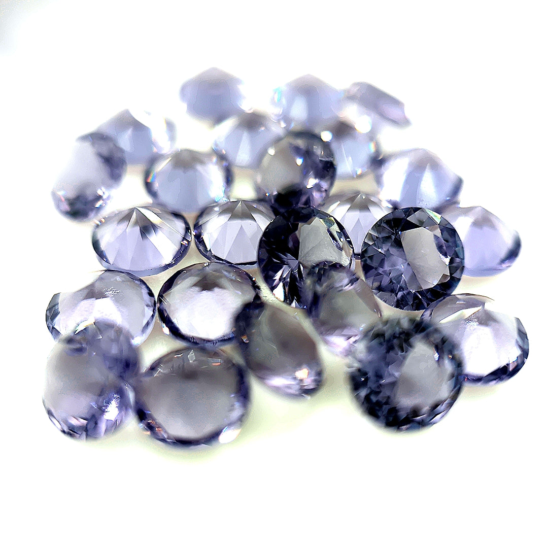 Round Amethyst Glass