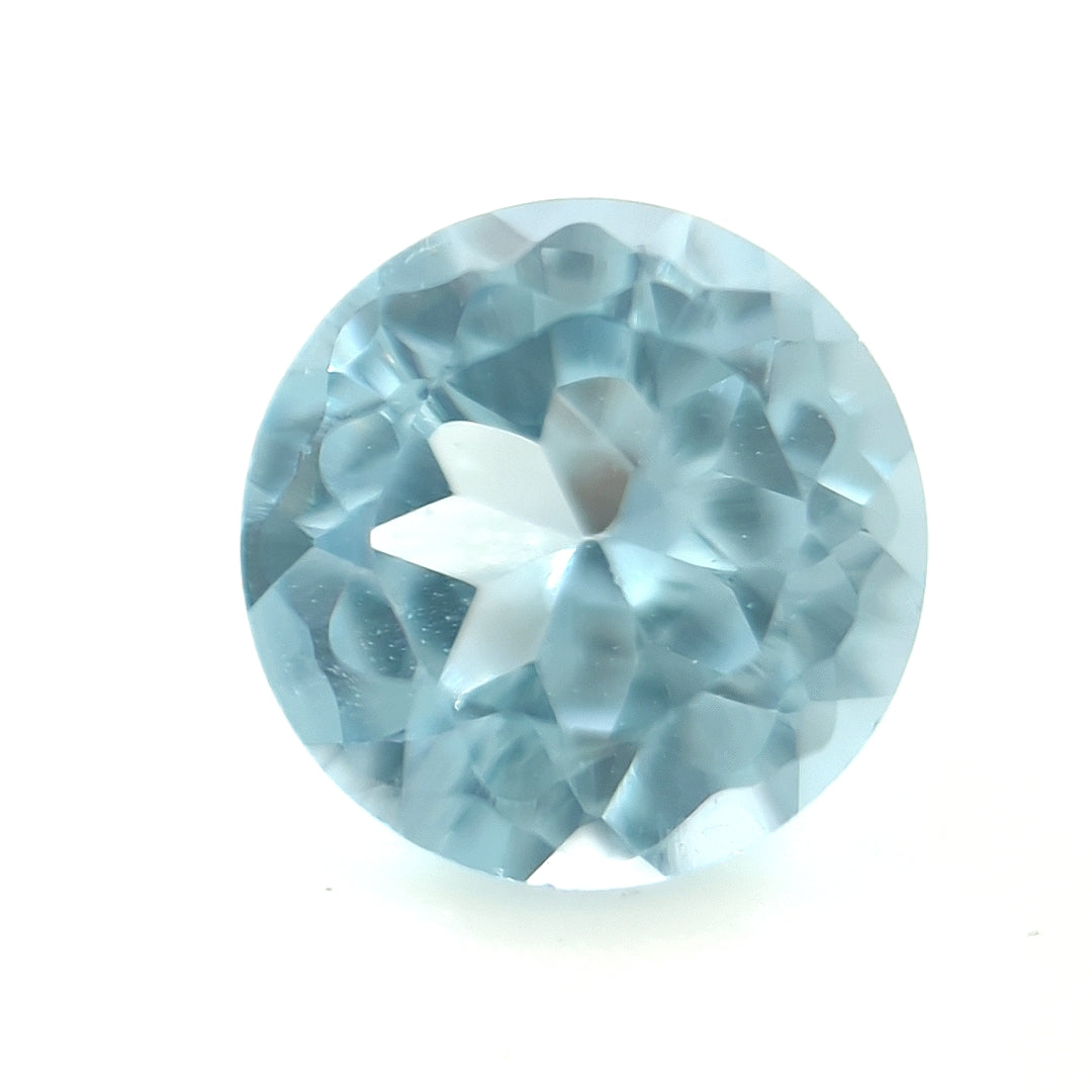 Round Synthetic Aquamarine Spinel