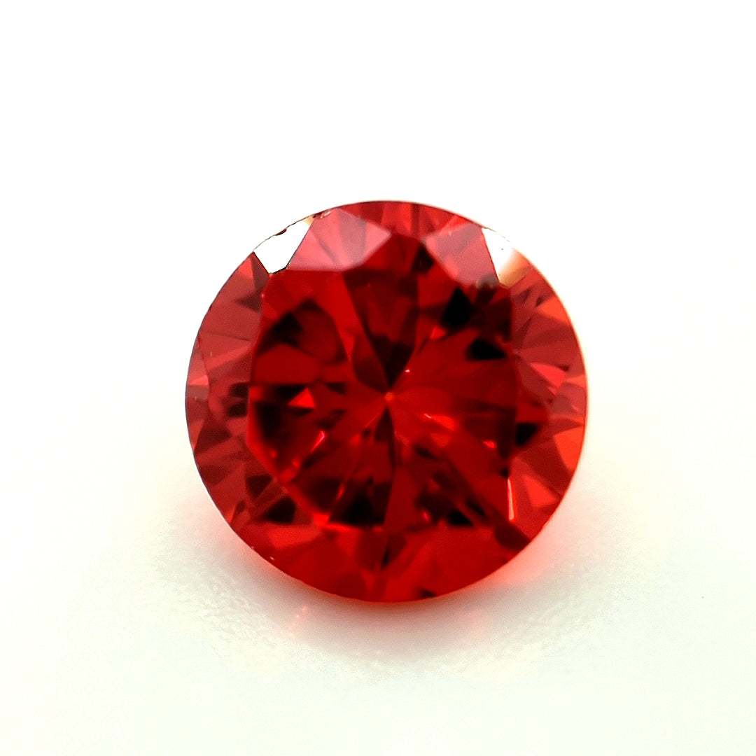 Round Garnet CZ