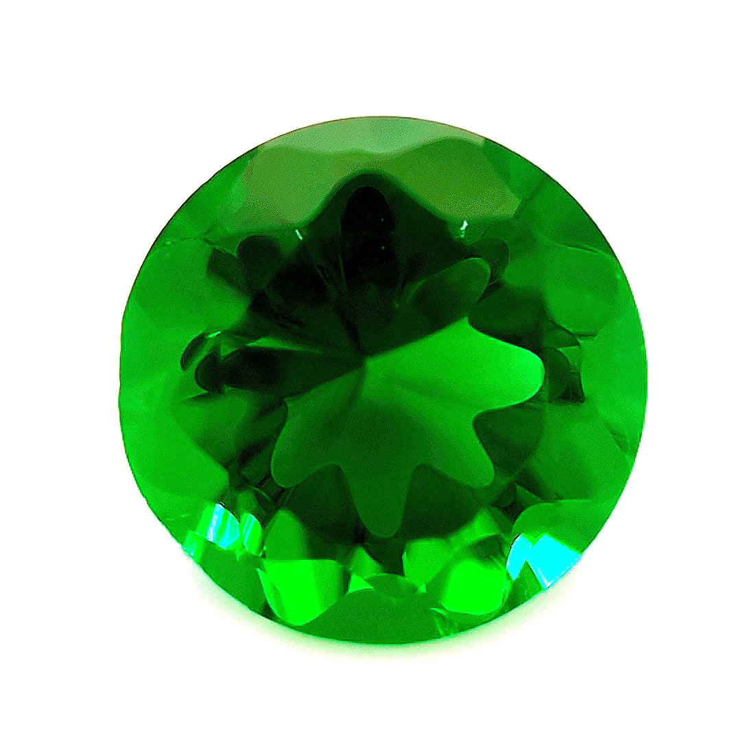 Round Green Glass