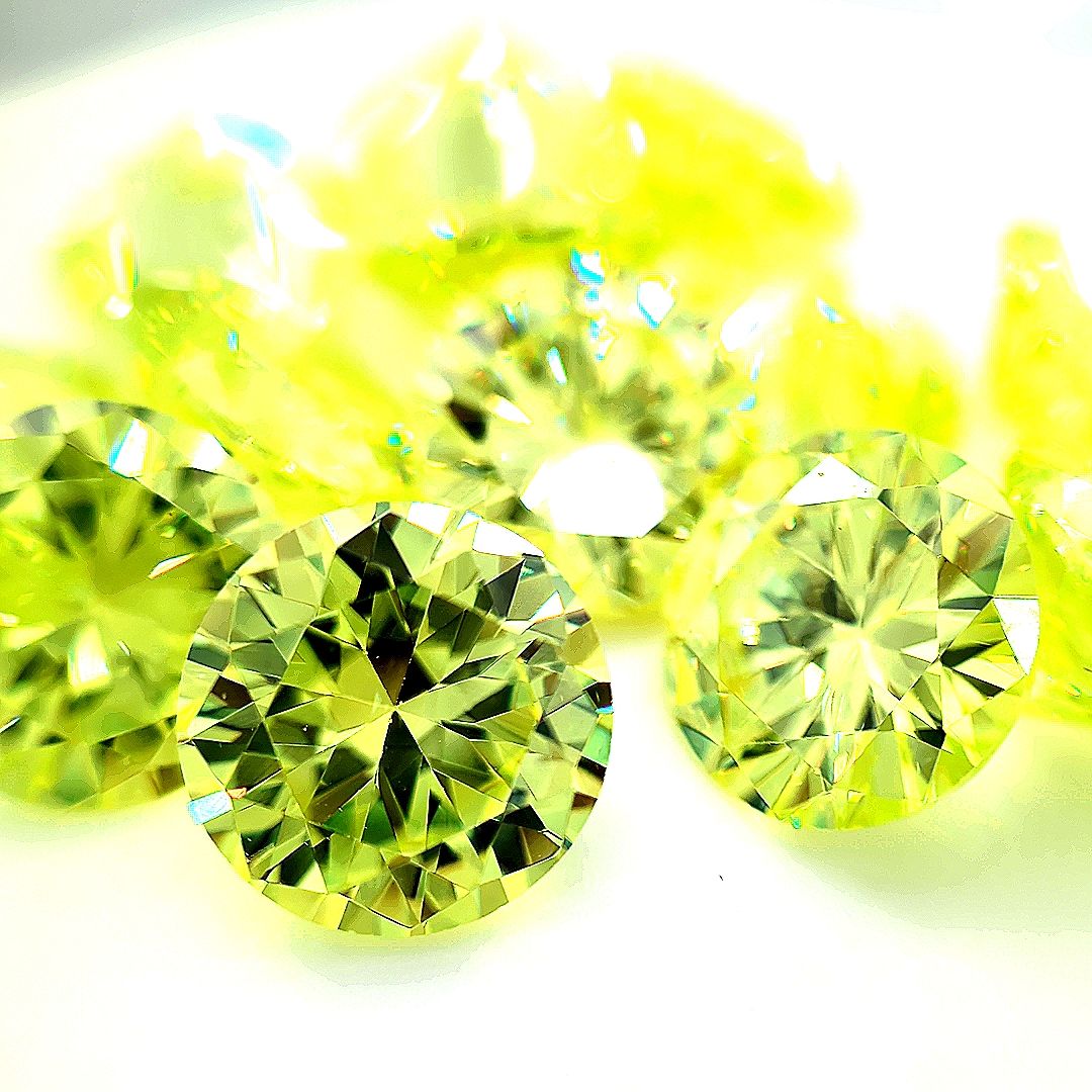 Round Lime CZ