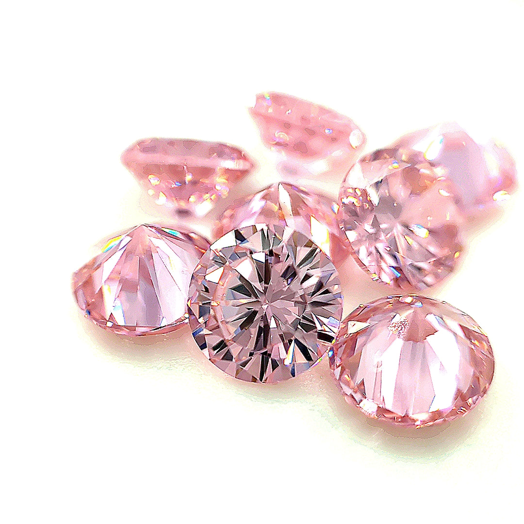 Round Pink CZ