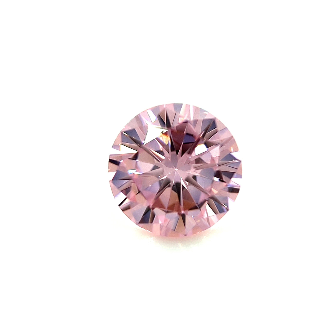 Round Pink CZ