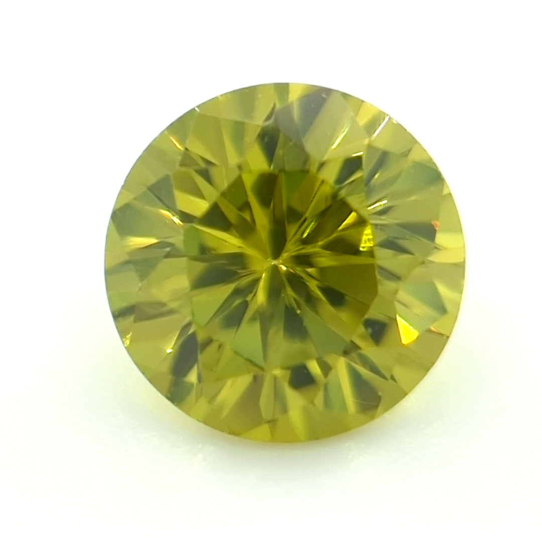 Round Dark Peridot CZ