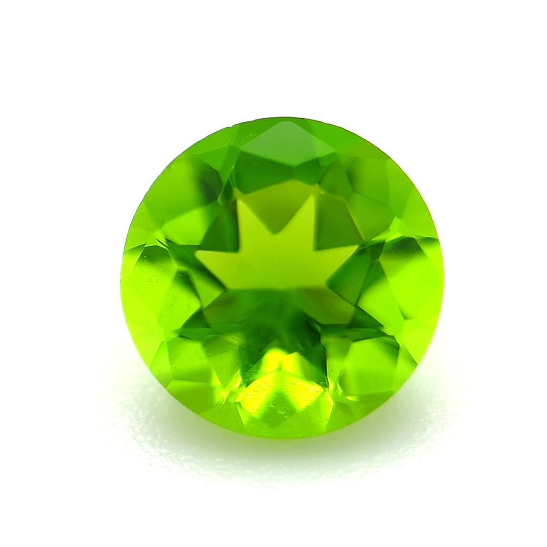 Round Peridot Glass