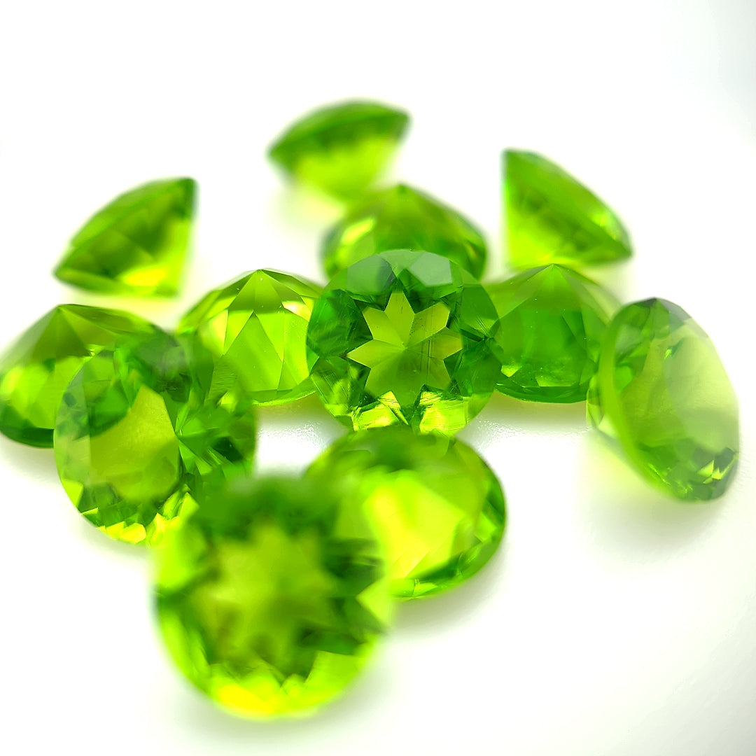 Round Peridot Glass