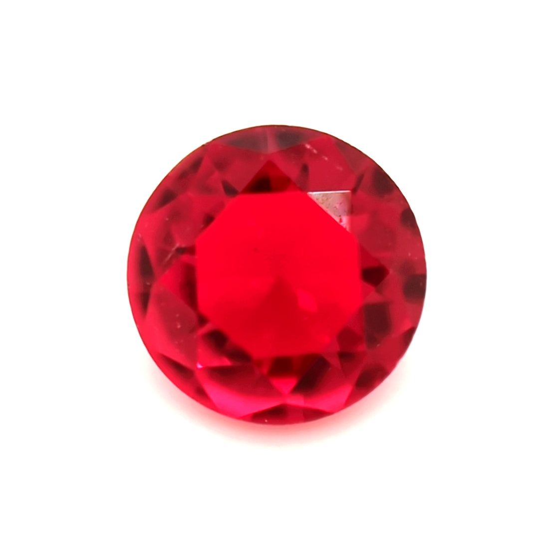 Round Red Glass