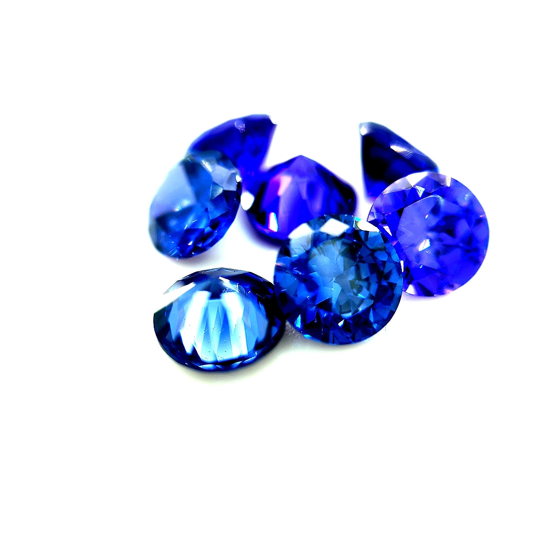 Round Tanzanite CZ