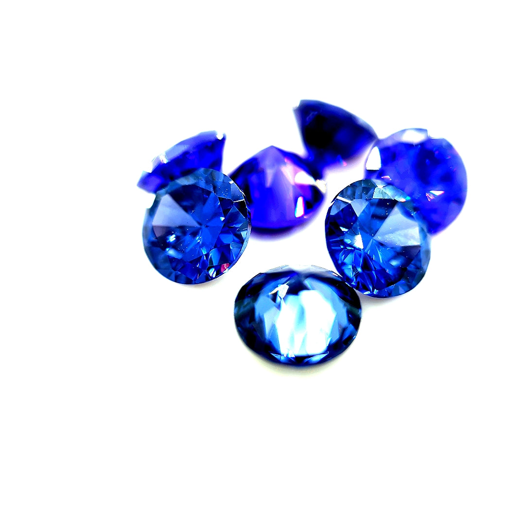 Round Tanzanite CZ