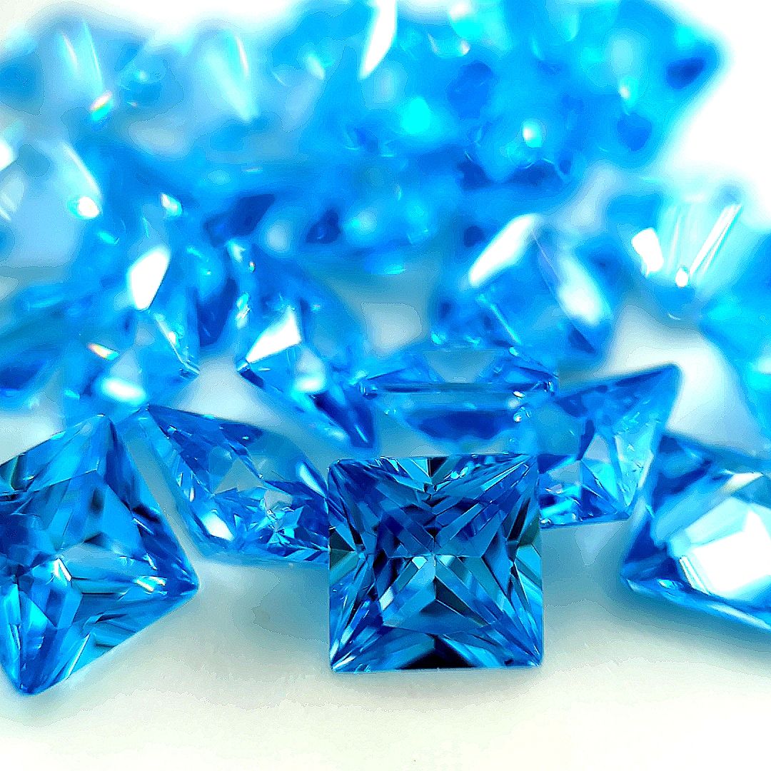 Square Blue CZ