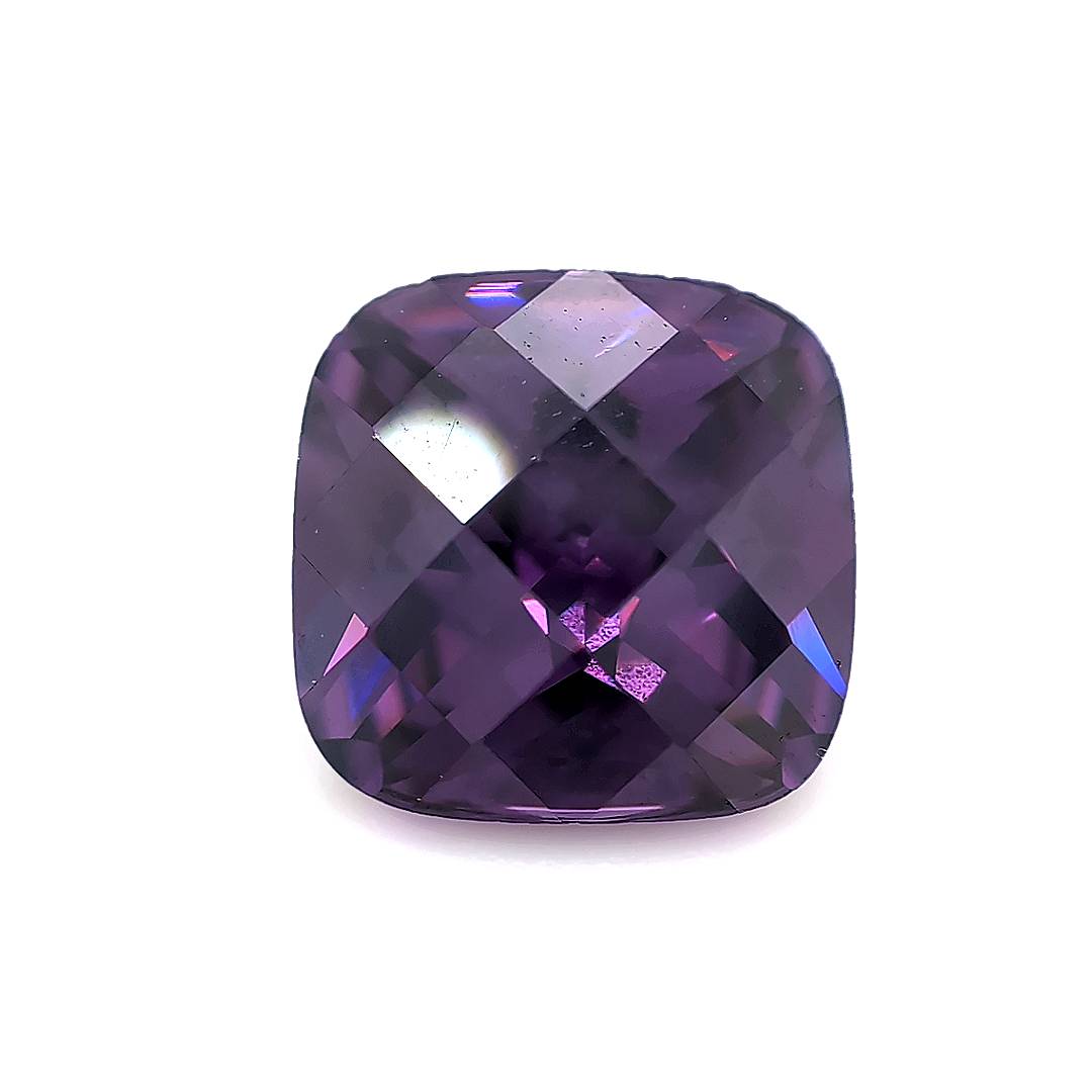 Square Cushion Checkerboard Amethyst CZ