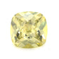 Square Cushion Checkerboard Light Peridot CZ