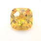 Square Cushion Checkerboard Yellow CZ