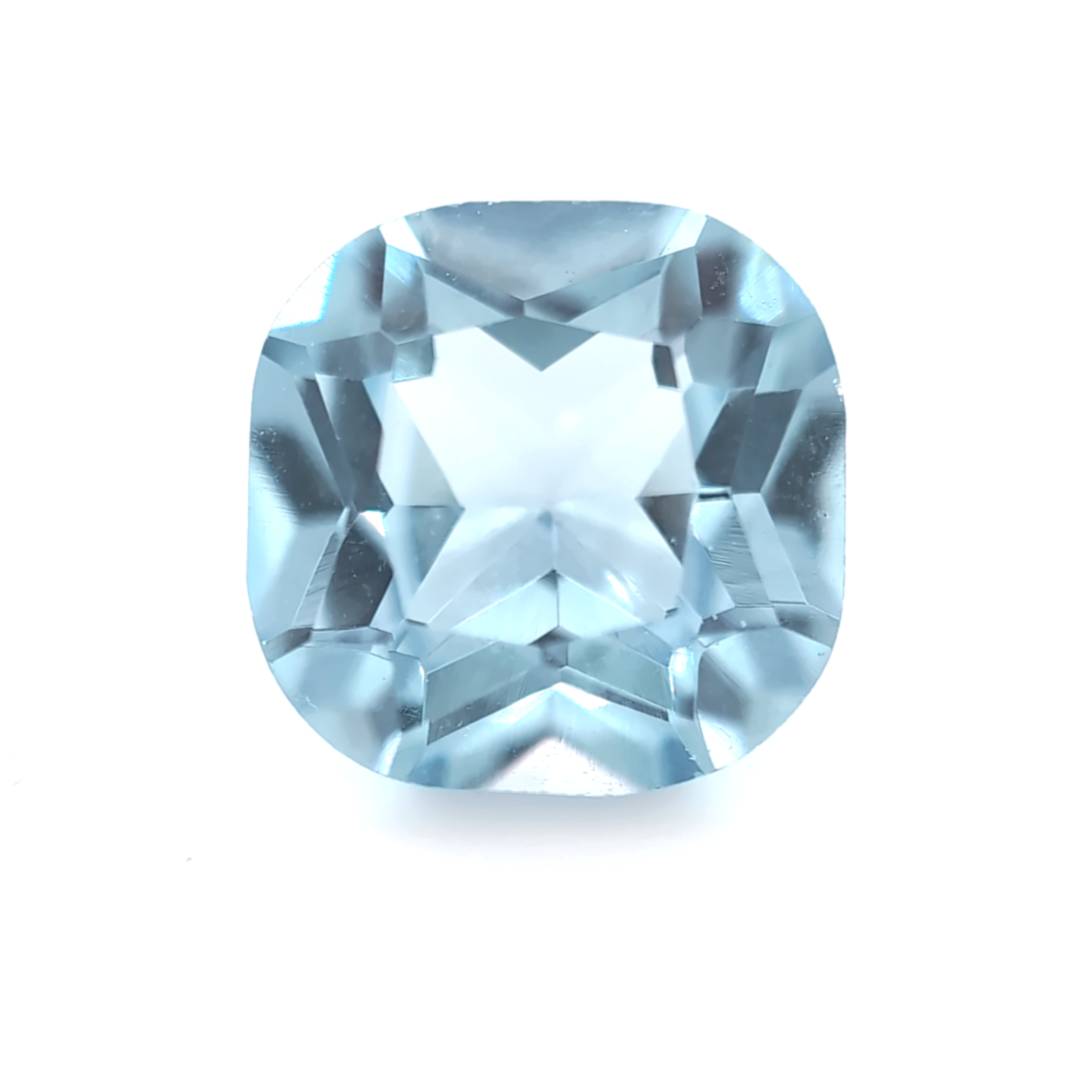 Square Cushion Synthetic Aquamarine Spinel