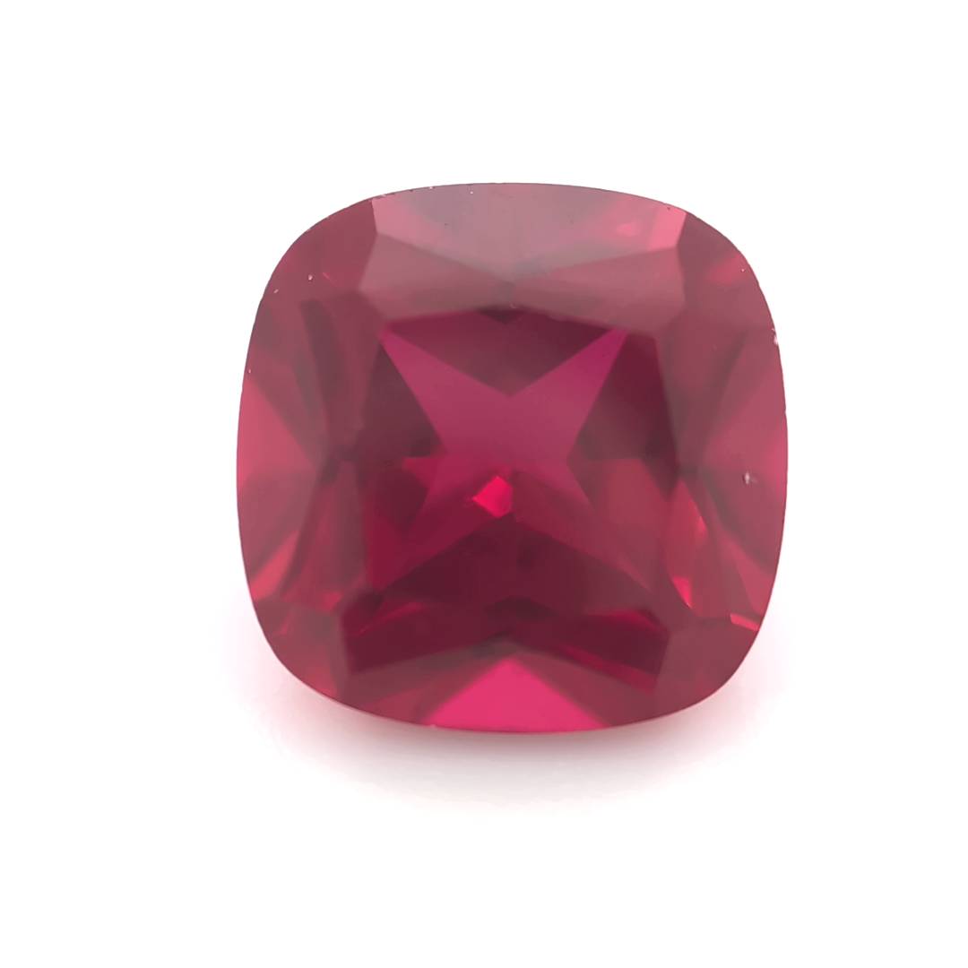 Square Cushion Synthetic Red Ruby Corundum