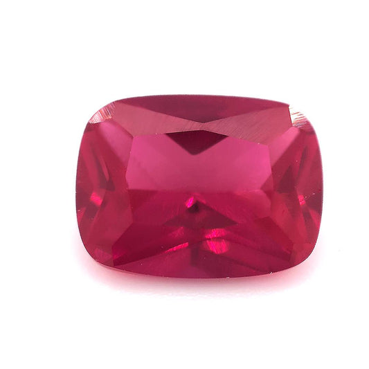 Rectangle Cushion Synthetic Ruby (Red) Corundum