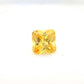 Asscher Square with Cut Corners Yellow CZ