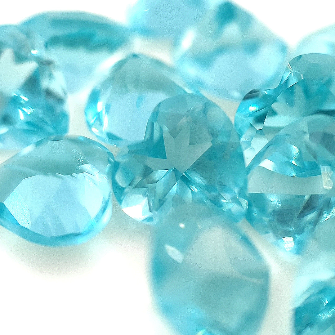Heart Aquamarine Glass
