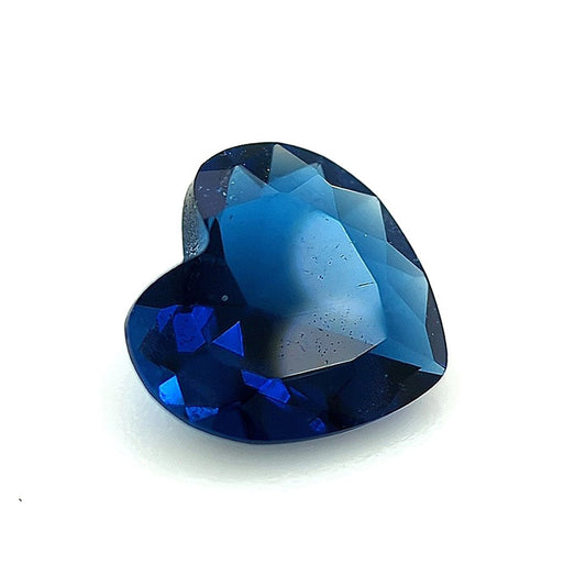 Heart Blue Sapphire Glass