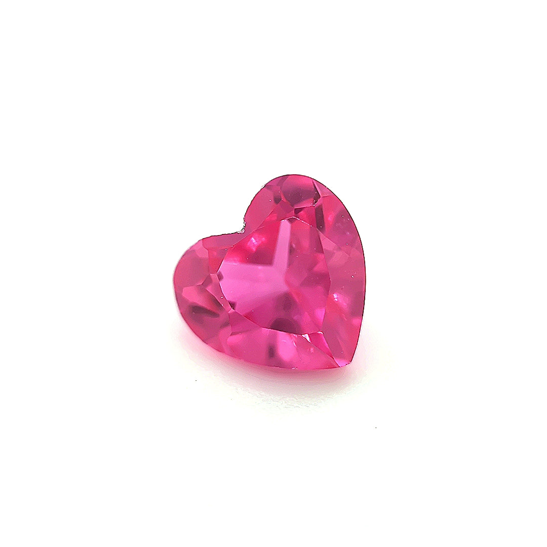 Heart Synthetic Pink Corundum