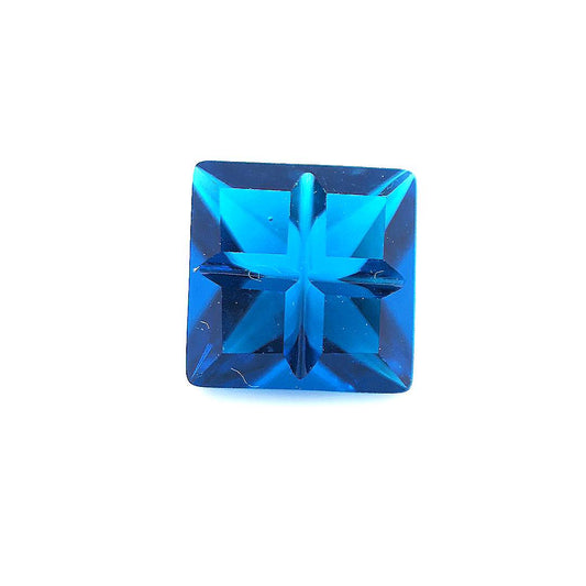 Invisible Square Blue Sapphire Glass