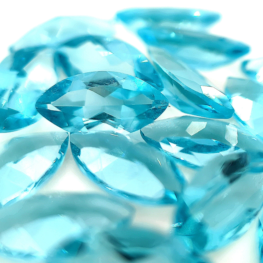Marquise Aquamarine Glass