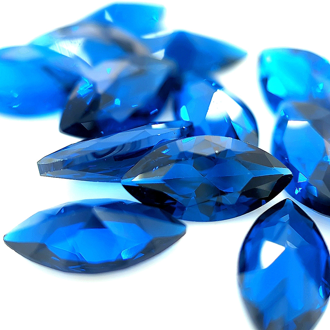 Marquise Synthetic Blue Spinel