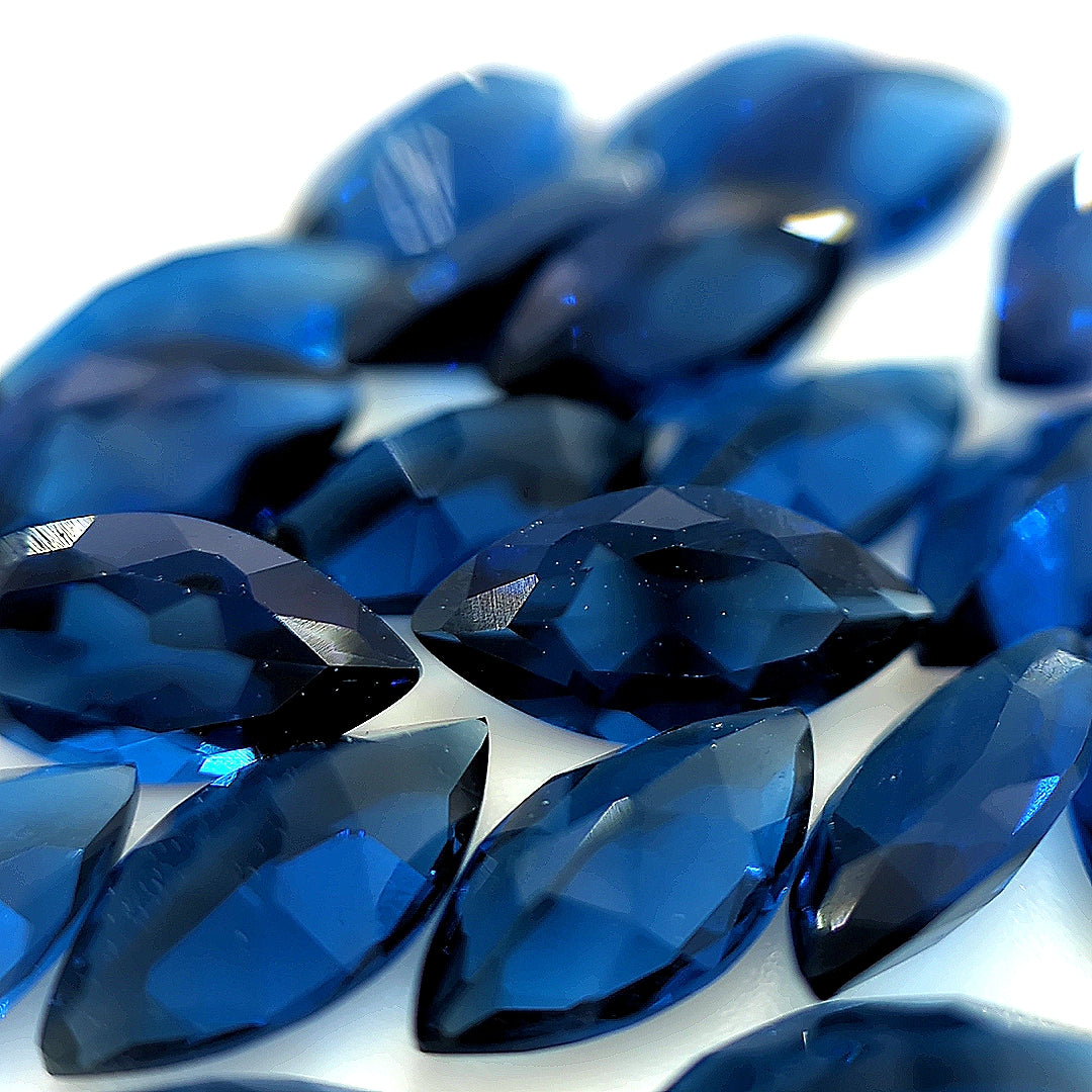 Marquise Blue Glass