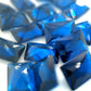 Rectangle Synthetic Blue Spinel