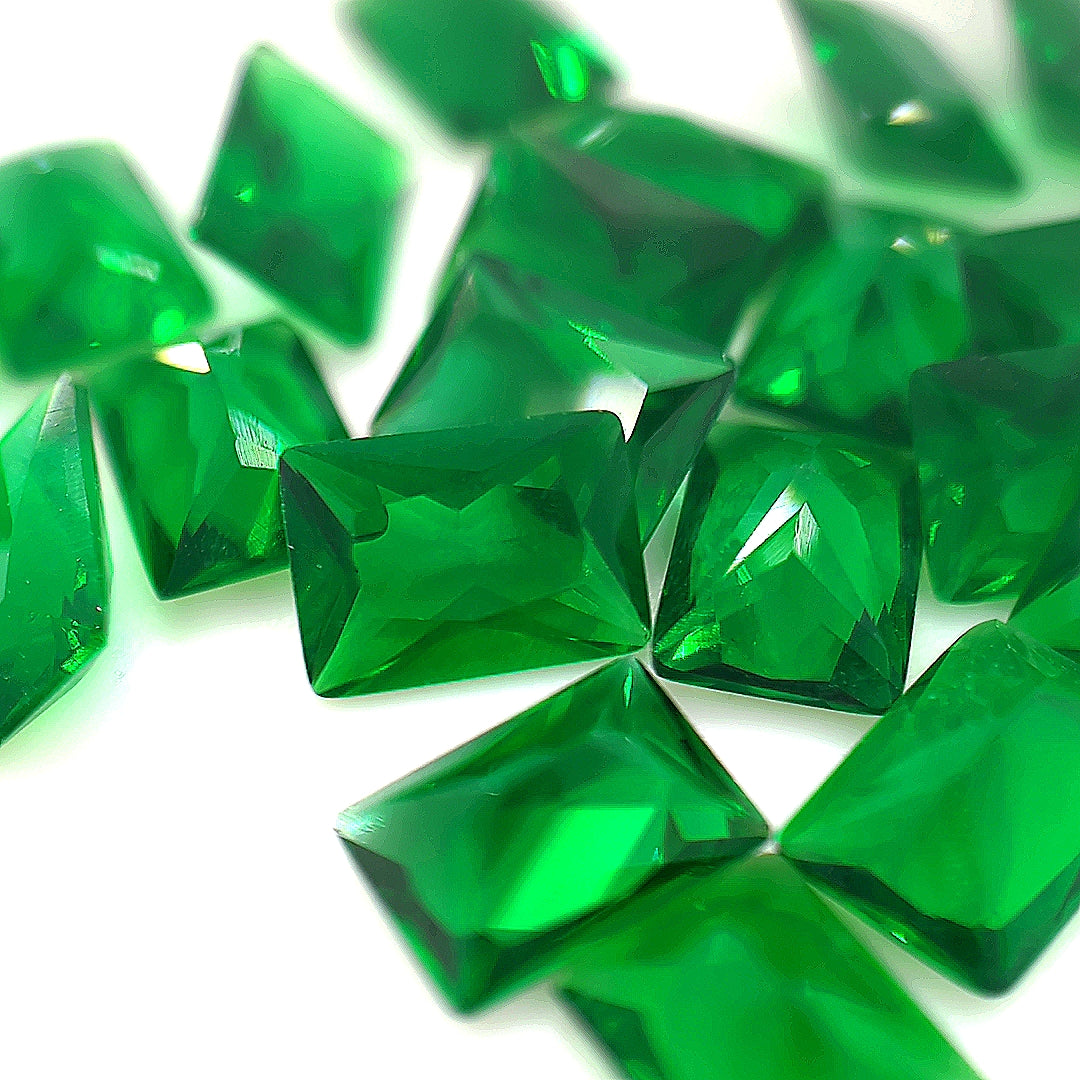 Rectangle Green Glass