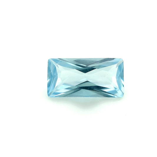 Straight Baguette Synthetic Aquamarine Spinel