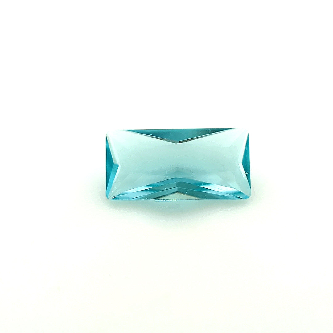 Straight Baguette Aquamarine Glass