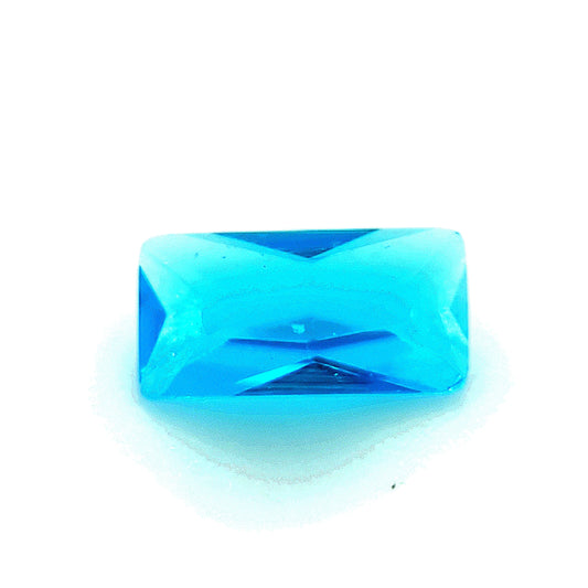 Straight Baguette Blue Zircon Glass