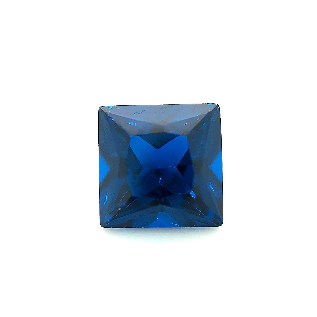 Square Synthetic Blue Spinel