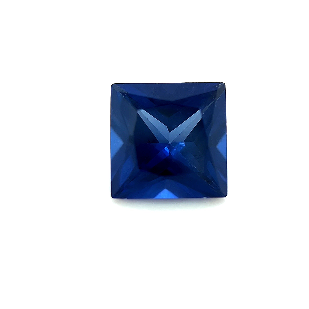 Square Synthetic Blue Sapphire Corundum
