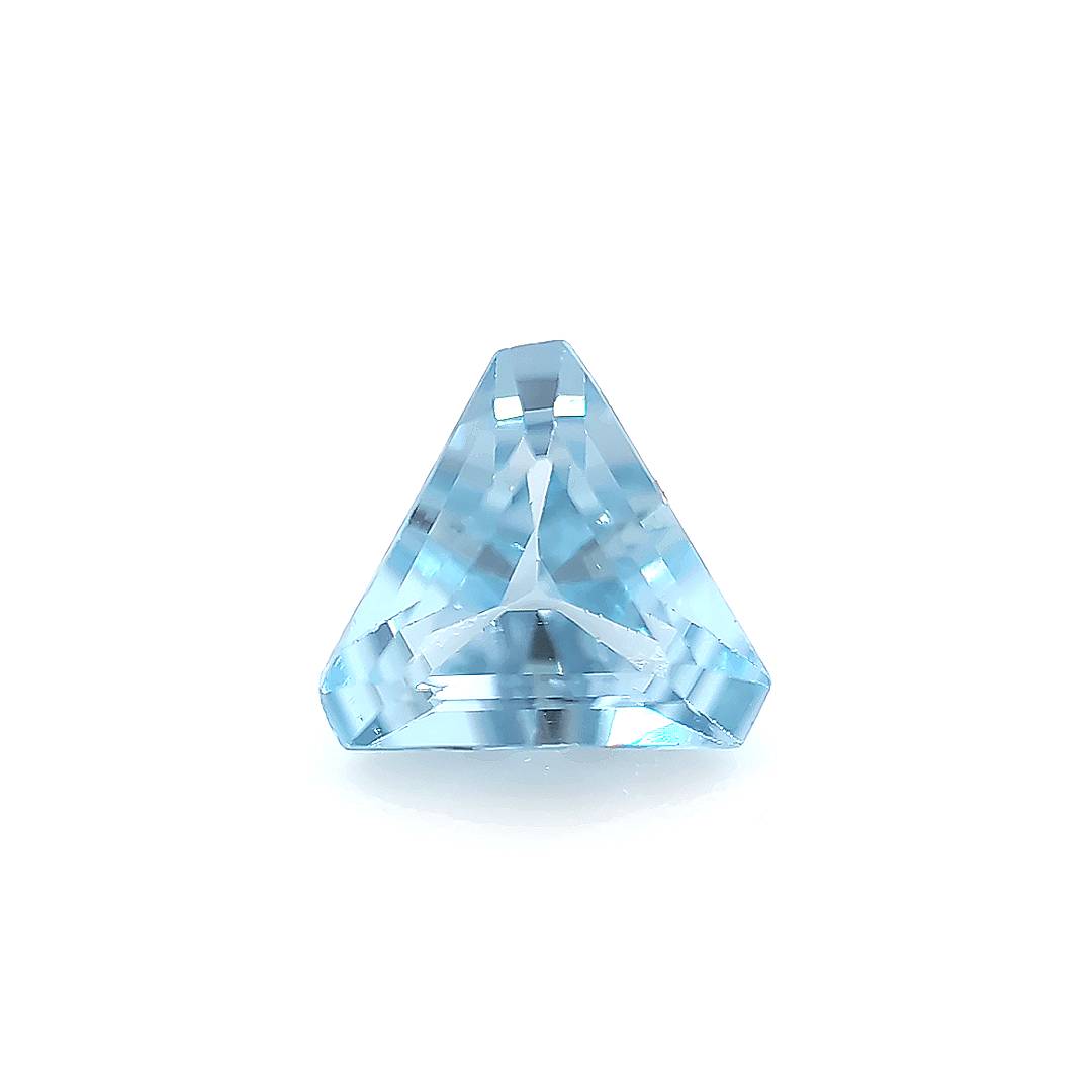 Triangle with Cut Corners Synthetic Aquamarine Spinel