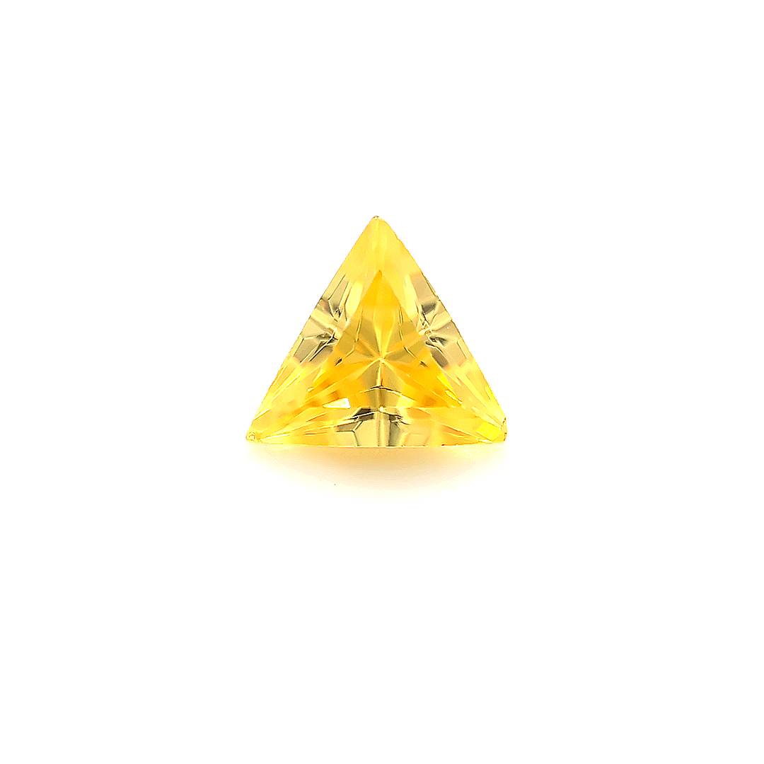 Triangle with Points Yellow CZ